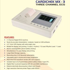 CARDICHEK MX - 3 THREE CHANNEL ECG